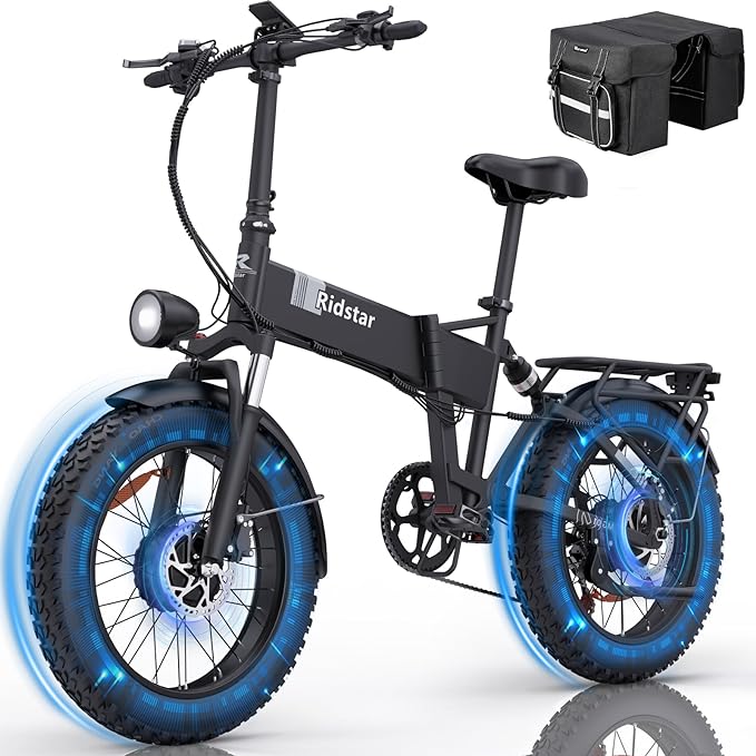 Ridstar H20 Pro 2000W Folding Fat Tire E-Bike