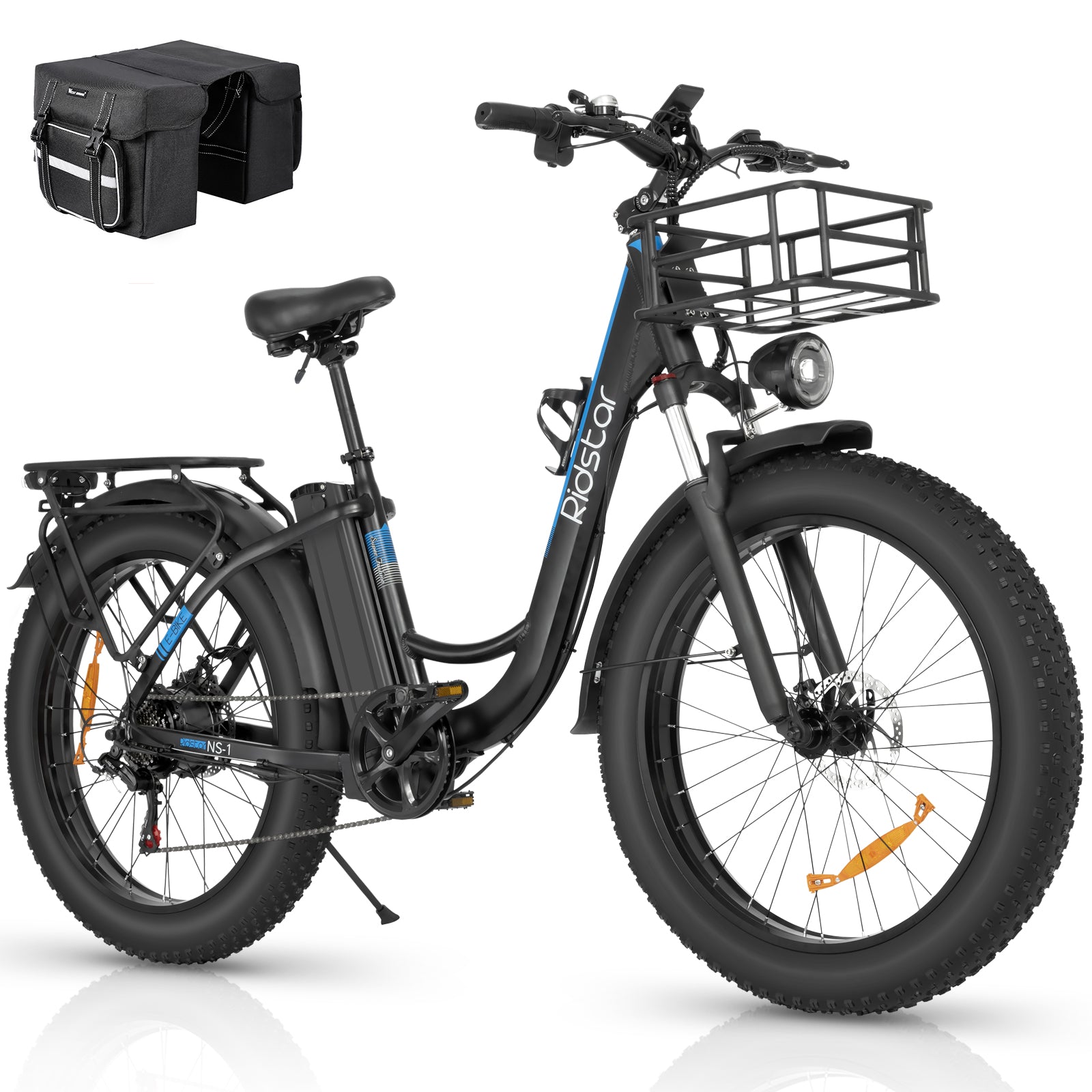 Ridstar MN26 1500W Step-Through Fat Tire E-Bike